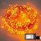 300 Led Orange Outdoor String Lights Waterproof Halloween Decorations, 108 Ft Thanksgiving Decor Lights 8 Modes Plug in Fairy Lights for Bedroom Yard Wedding Room Decor